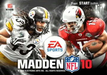 Madden NFL 10 screen shot title